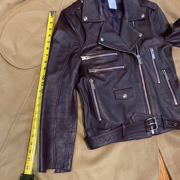 !!ON HOLD!! Anine Bing Moto Biker Leather Jacket, Size S/P - Picture 12 of 14